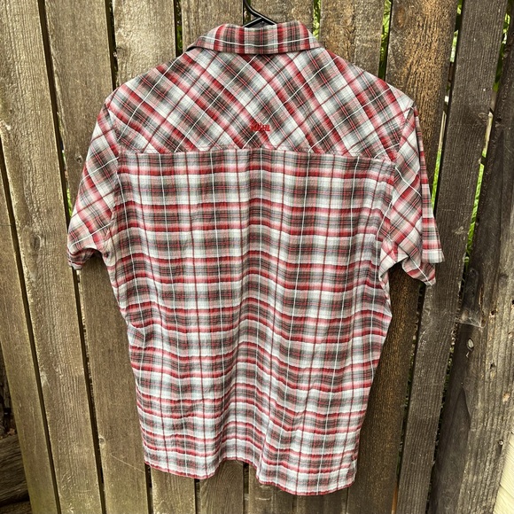 KUHL Men’s Stallion Textured Plaid Short Sleeve Button Down Shirt Sz M - Picture 10 of 12